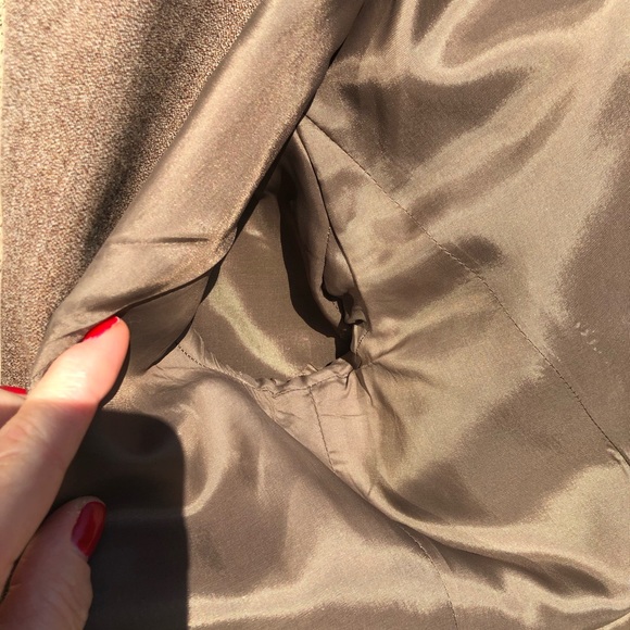 NWOT LOFT 6P Light Brown/Taupe Wool Fitted Blazer Jacket - Picture 5 of 7